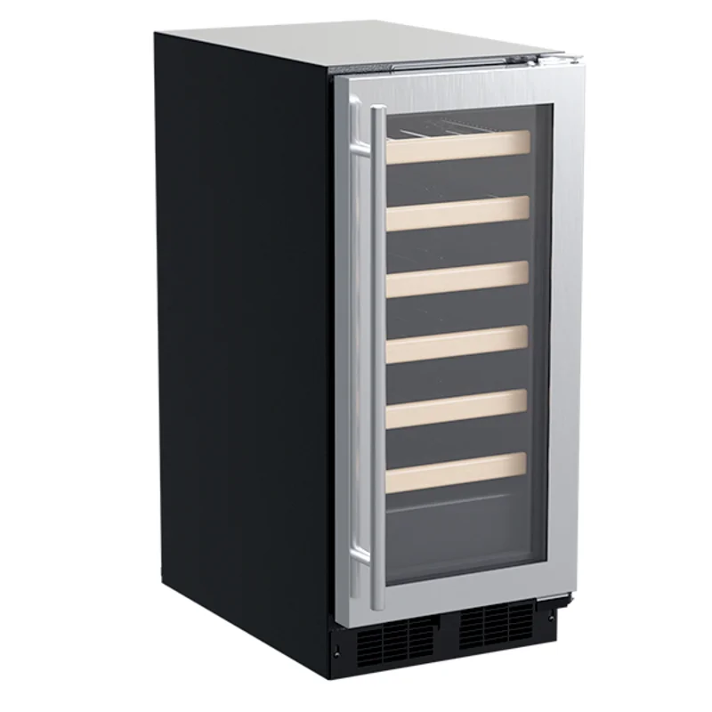 Marvel - 14.875 Inch 2.7 cu. ft Built In / Integrated Wine Fridge Refrigerator in Stainless - MLWC215-SG01A Stainless