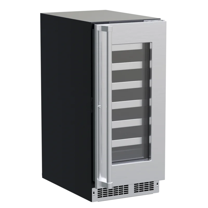 Marvel - 14.875 Inch 2.7 cu. ft Built In / Integrated Wine Fridge Refrigerator in Stainless - MPWC415-SG31A Stainless