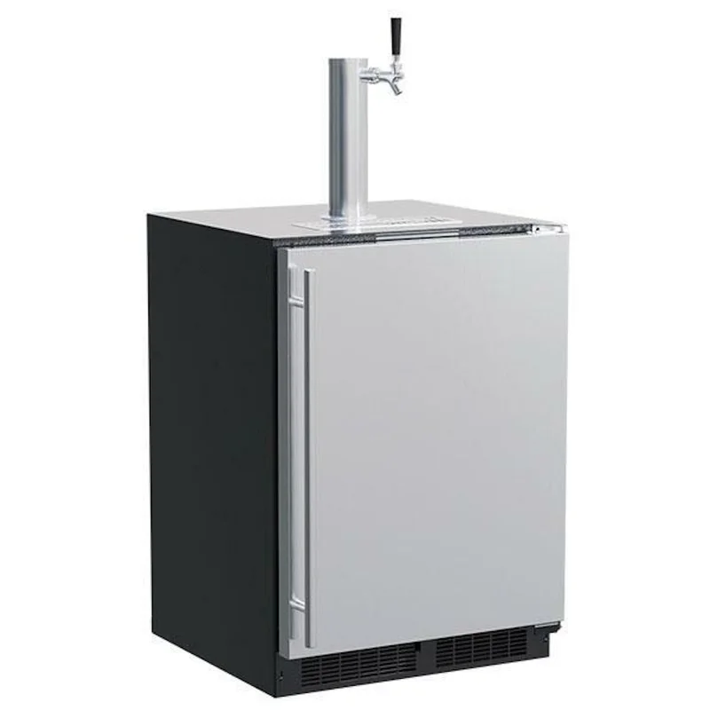 Marvel - 23.8 Inch 5.7 cu. ft Dispenser Refrigerator in Stainless - MLKR224-SS01A Stainless