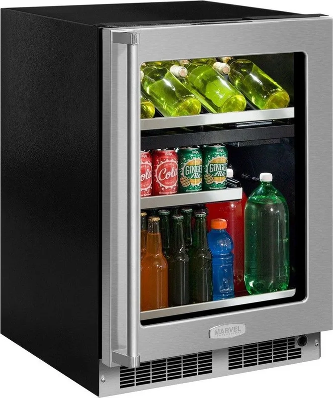 Marvel - 23.875 Inch 5.1 cu. ft Built In / Integrated Beverage Centre in Stainless - MP24WBG4RS Stainless