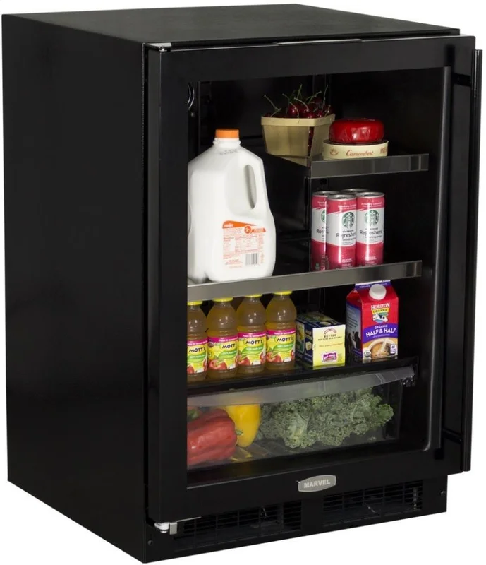 Marvel - 23.875 Inch 5.2 cu. ft Built In / Integrated Beverage Centre in Black - ML24BRG2LB Black