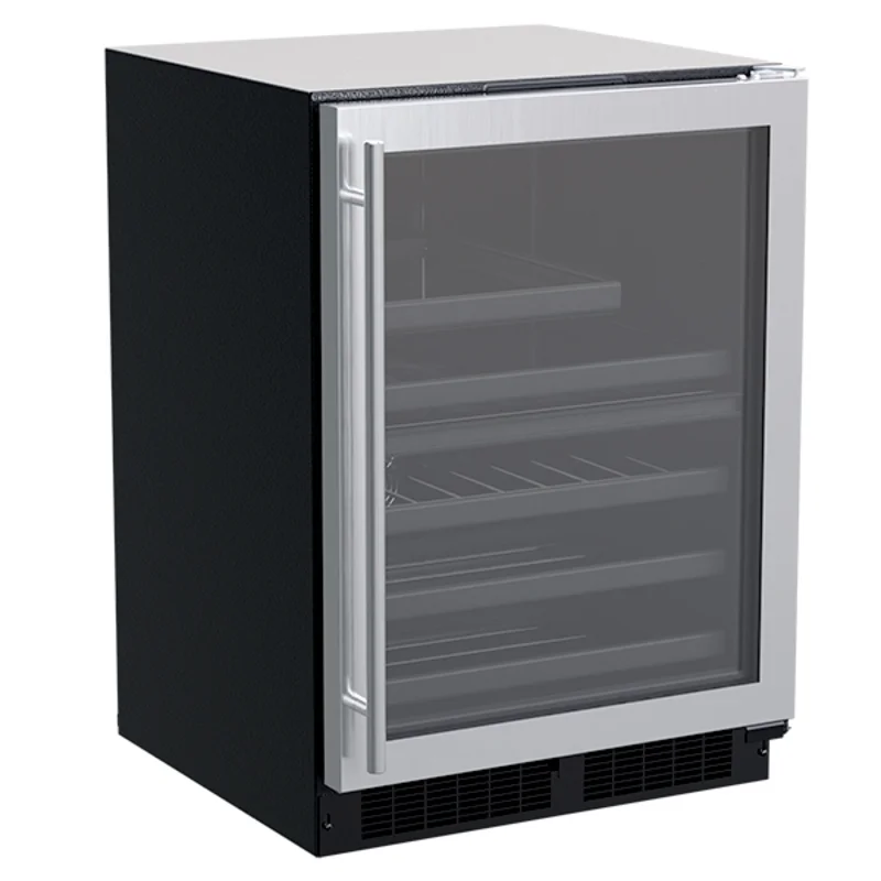 Marvel - 23.875 Inch 5.2 cu. ft Built In / Integrated Wine and Beverage Centre Refrigerator in Stainless - MLBD224-SG01A Stainless
