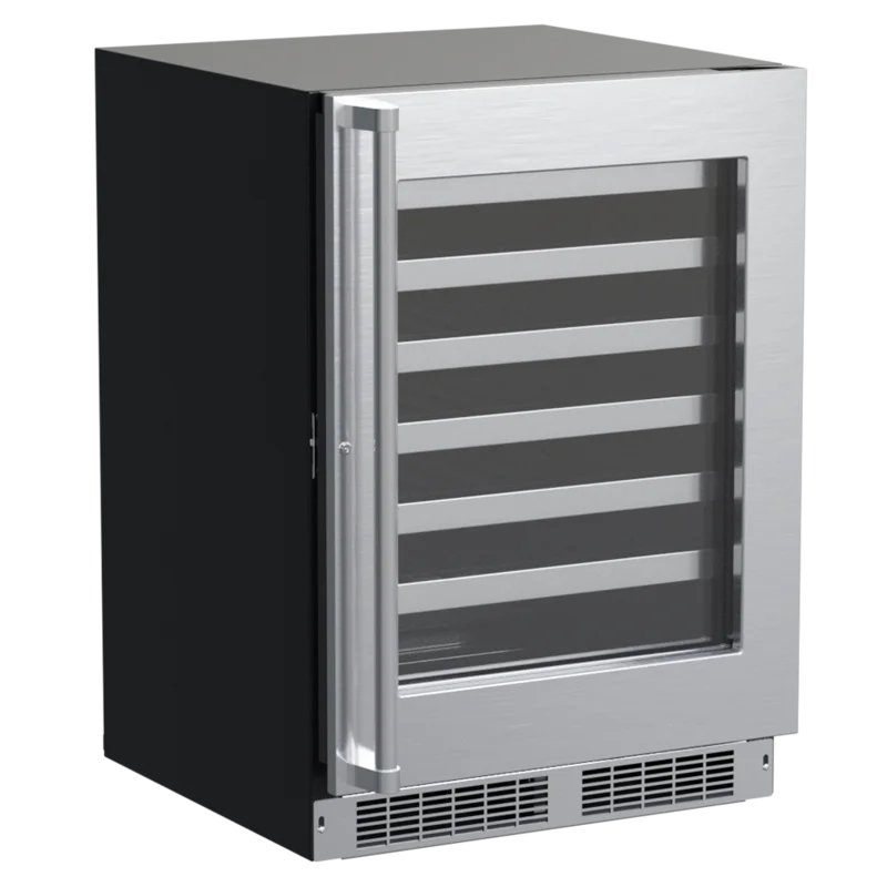 Marvel - 23.875 Inch 5.2 cu. ft Built In / Integrated Wine Fridge Refrigerator in Stainless - MPWC424-SG31A Stainless