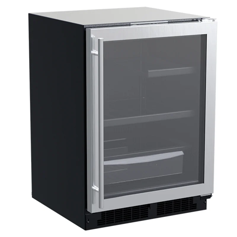 Marvel - 23.875 Inch 5.3 cu. ft Built In / Integrated Undercounter Refrigerator in Stainless - MLRE224-SG01A Stainless