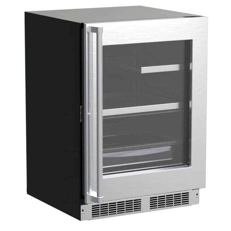 Marvel - 23.875 Inch 5.5 cu. ft Built In / Integrated Undercounter Refrigerator in Stainless - MPRE424-SG31A Stainless