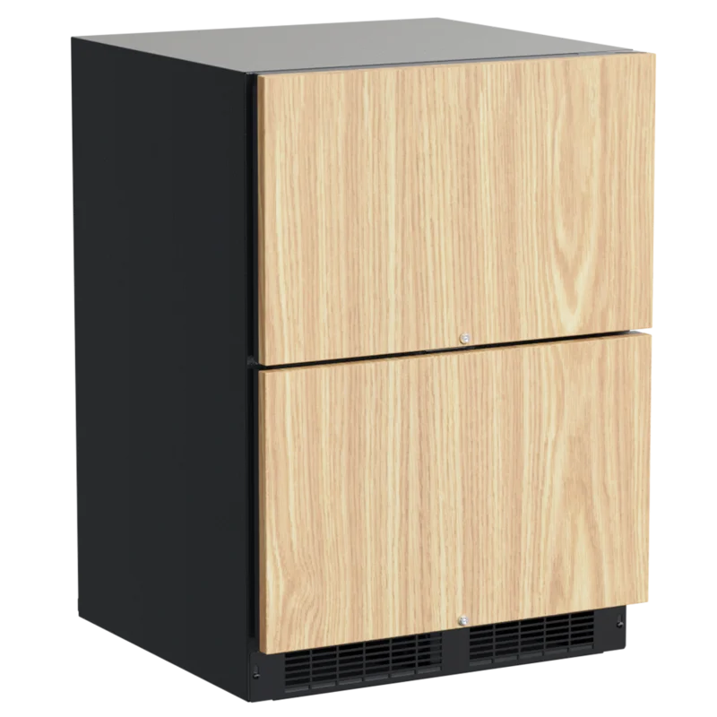 Marvel - 23.875 Inch 5 cu. ft Built In / Integrated Fridge Drawer Refrigerator in Panel Ready - MPDR424-IS71A Panel Ready