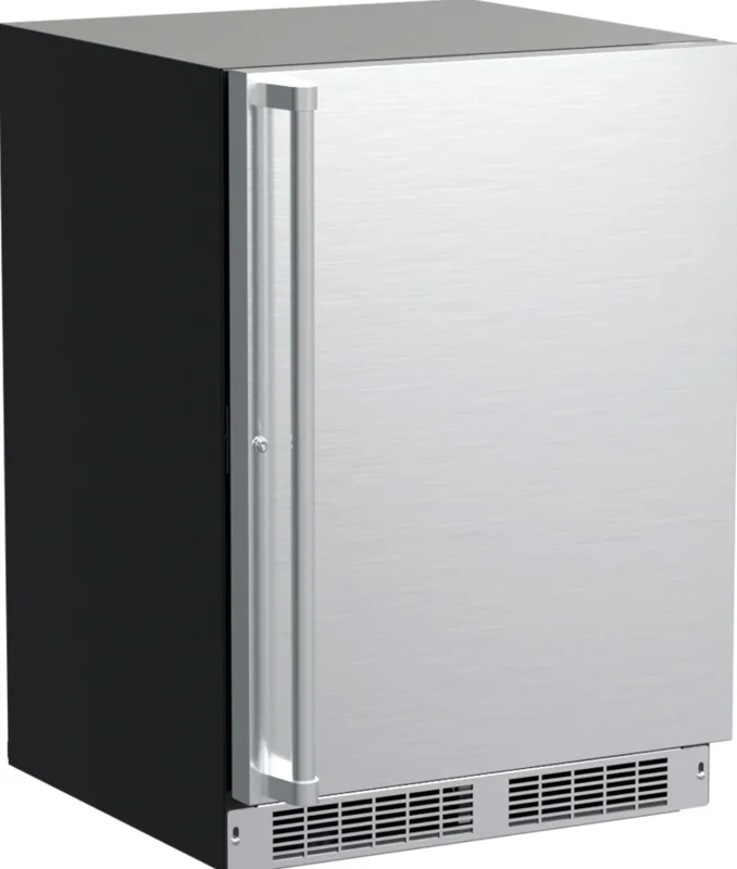 Marvel - 24 Inch 4.6 cu. ft Under Counter Fridge Refrigerator in Stainless - MPFZ424-SS31A Stainless
