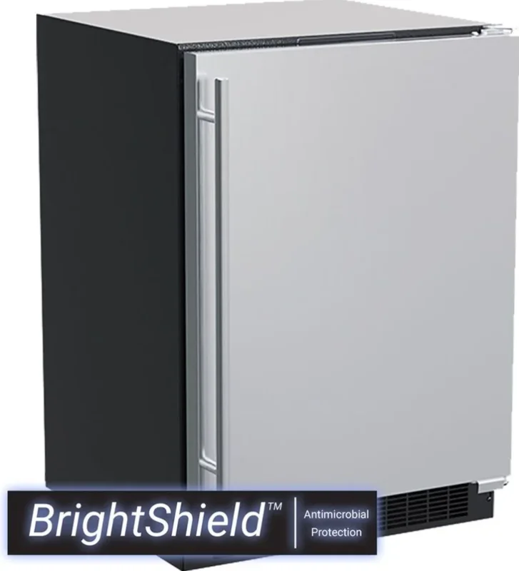 Marvel - 24 Inch 5.3 cu. ft Under Counter Fridge Refrigerator in Stainless - MLRE224-SS81A Stainless