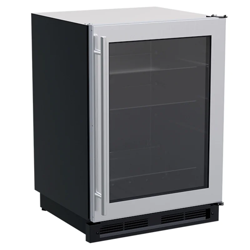 Marvel - 24 Inch 5.7 cu. ft Built In / Integrated Beverage Center Refrigerator in Stainless - MLBV024-SG01B Stainless