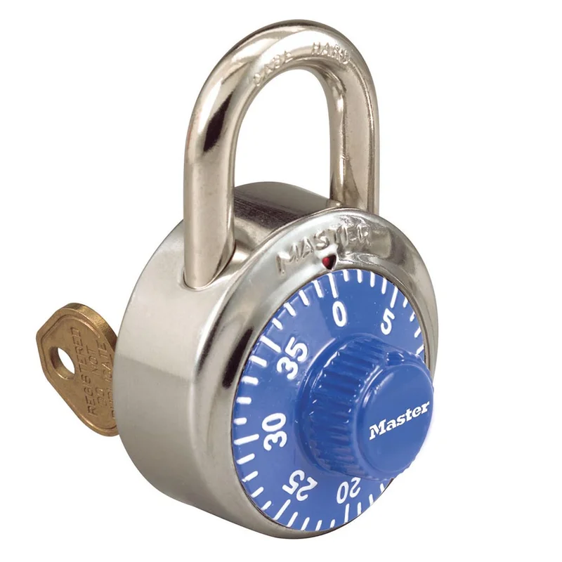 Master Lock 1525 Combination Padlock Colored Dial Blue
