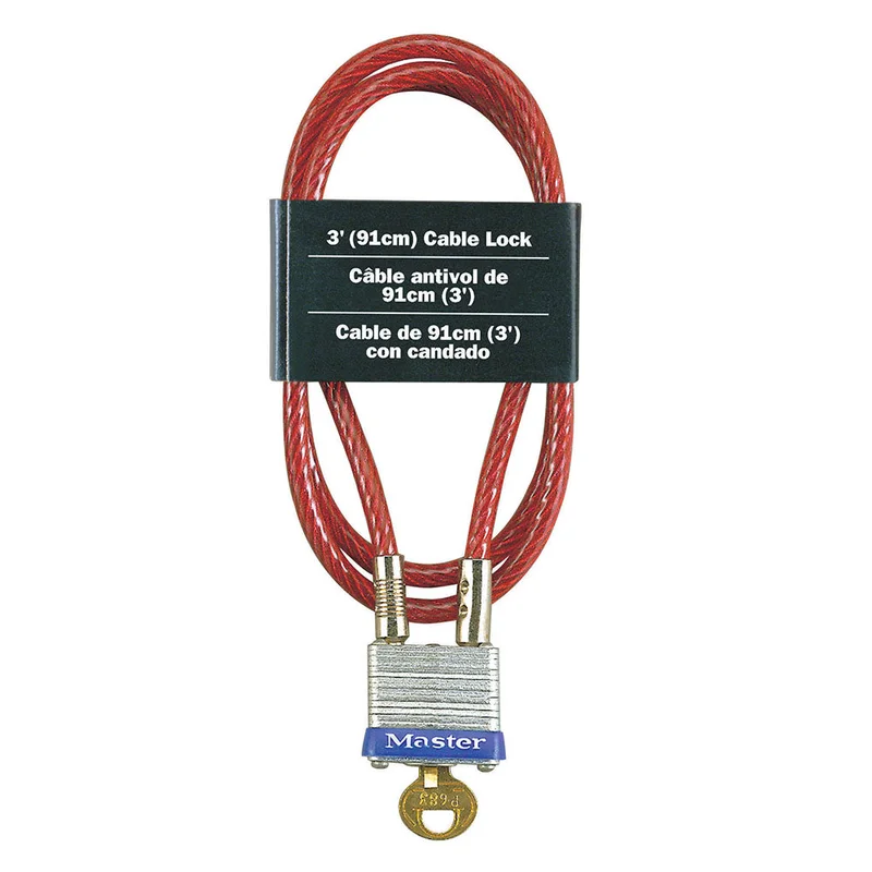 Master Lock 719D 3ft Keyed Cable Lock