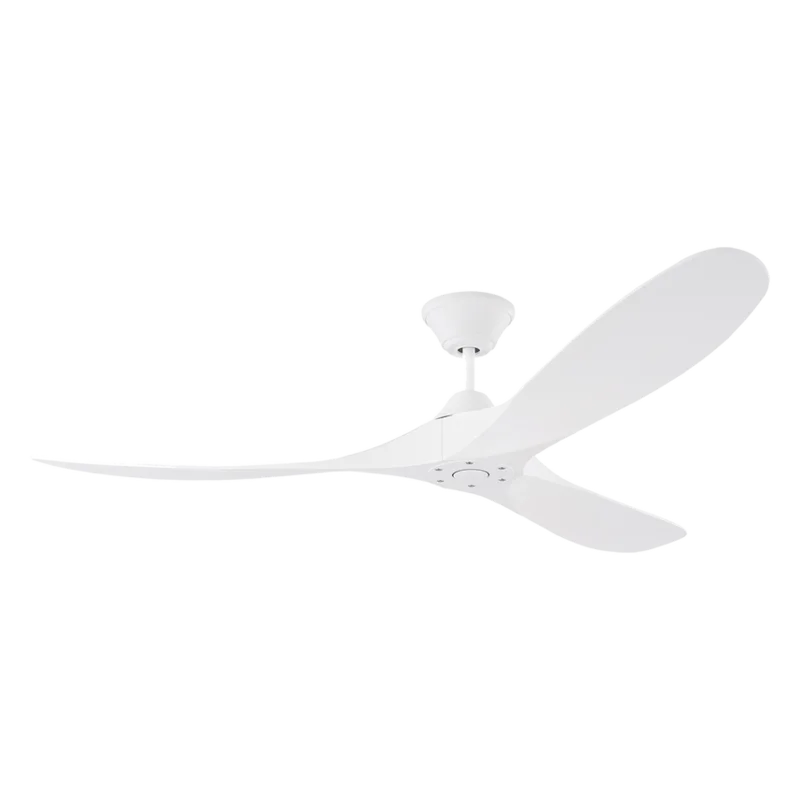 Maverick Coastal 60" Ceiling Fan, Matte White, Indoor/Outdoor