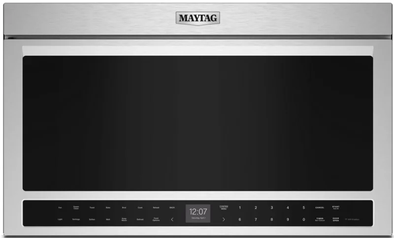 Maytag - 1.1 cu. Ft Over the range Microwave in Stainless - YMMMF8030PZ Stainless