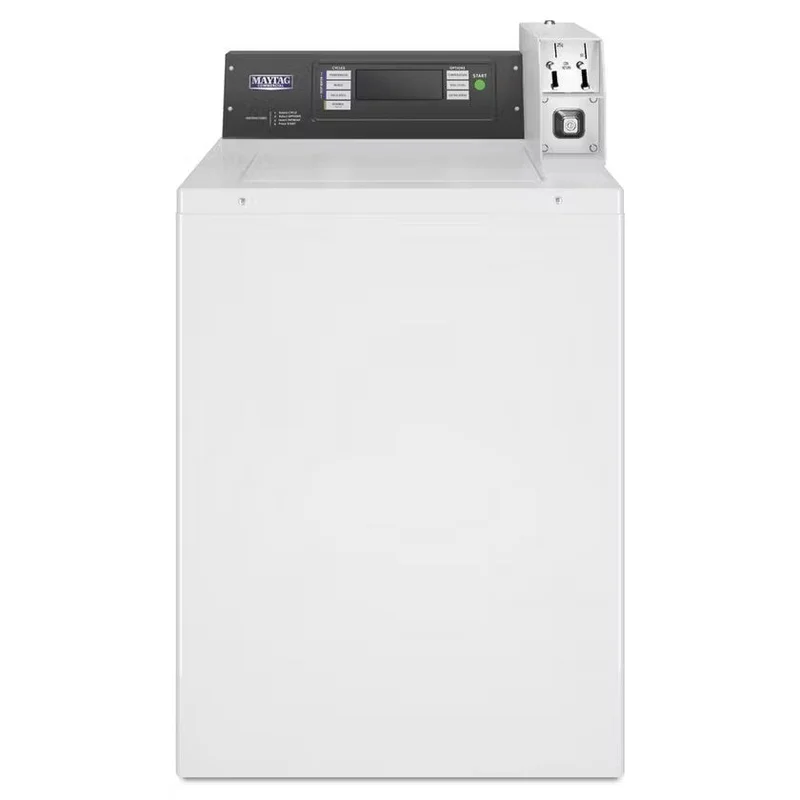 Maytag - 3.3 cu. Ft Coin Drop Equipped Top Load Washer in White - MAT23PDAXW White