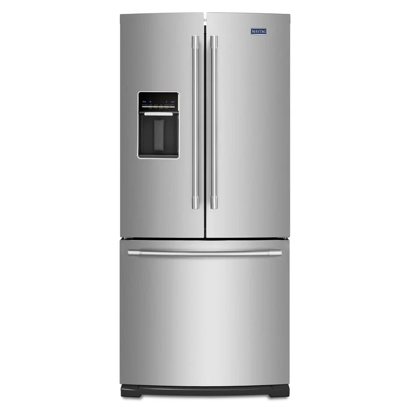 Maytag - 30.13 Inch 19.68 cu. ft French Door Refrigerator in Stainless - MFW2055FRZ Stainless