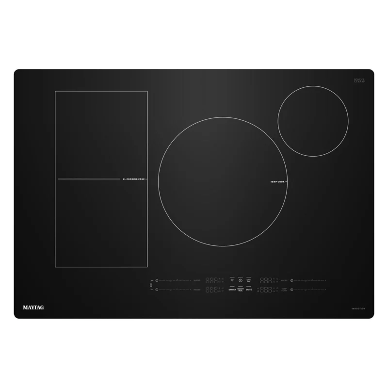 Maytag - 30.79 Inch Induction Cooktop in Black - MCIT8030SB Black