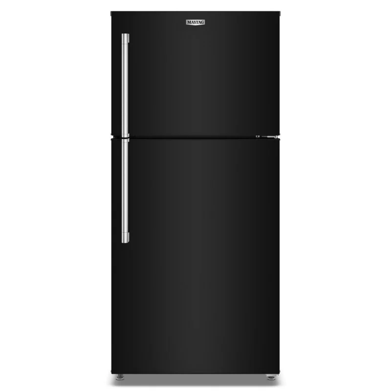 Maytag - 30 Inch 19.3 cu. ft Top Mount Refrigerator in Black - MRTX5119SB Black