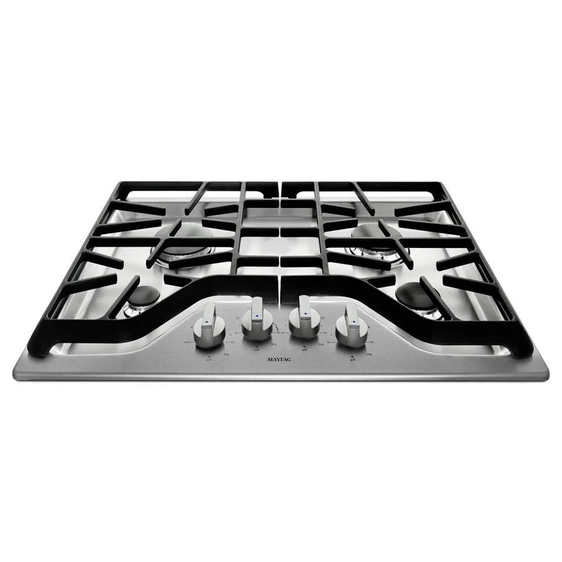 Maytag - 30 inch wide Gas Cooktop in Stainless - MGC7430DS Stainless