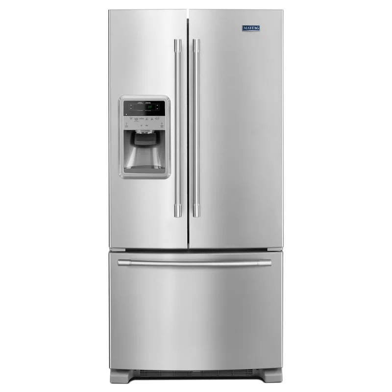 Maytag - 32.63 Inch 21.71 cu. ft French Door Refrigerator in Stainless - MFI2269FRZ Stainless