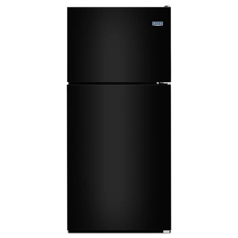 Maytag - 32.75 Inch 20.5 cu. ft Top Mount Refrigerator in Black - MRT311FFFE Black