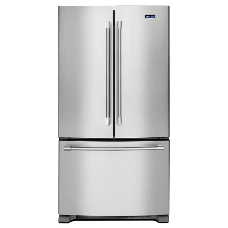Maytag - 35.63 Inch 20 cu. ft French Door Refrigerator in Stainless - MFC2062FEZ Stainless