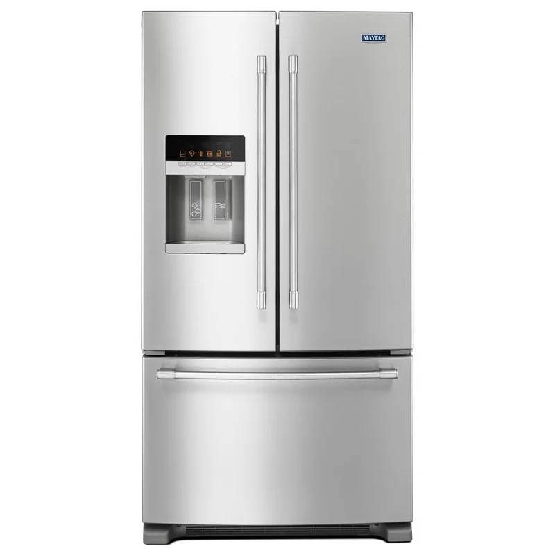 Maytag - 35.63 Inch 24.7 cu. ft French Door Refrigerator in Stainless - MFI2570FEZ Stainless