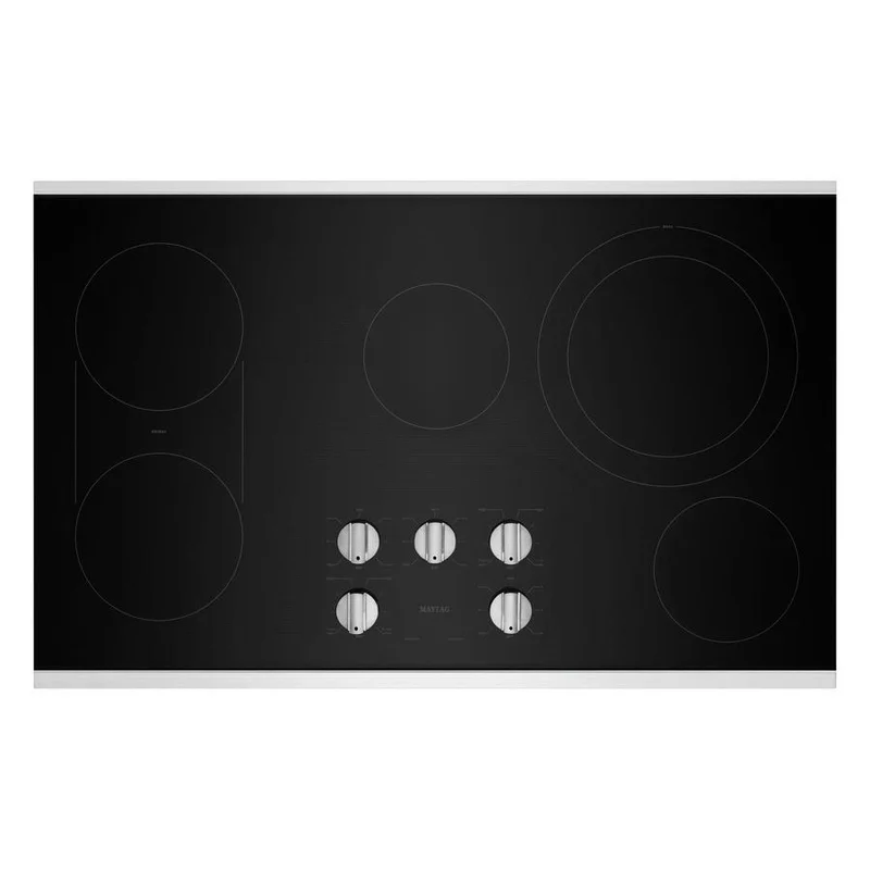 Maytag - 36.0625 inch wide Electric Cooktop in Stainless - MEC8836HS Stainless