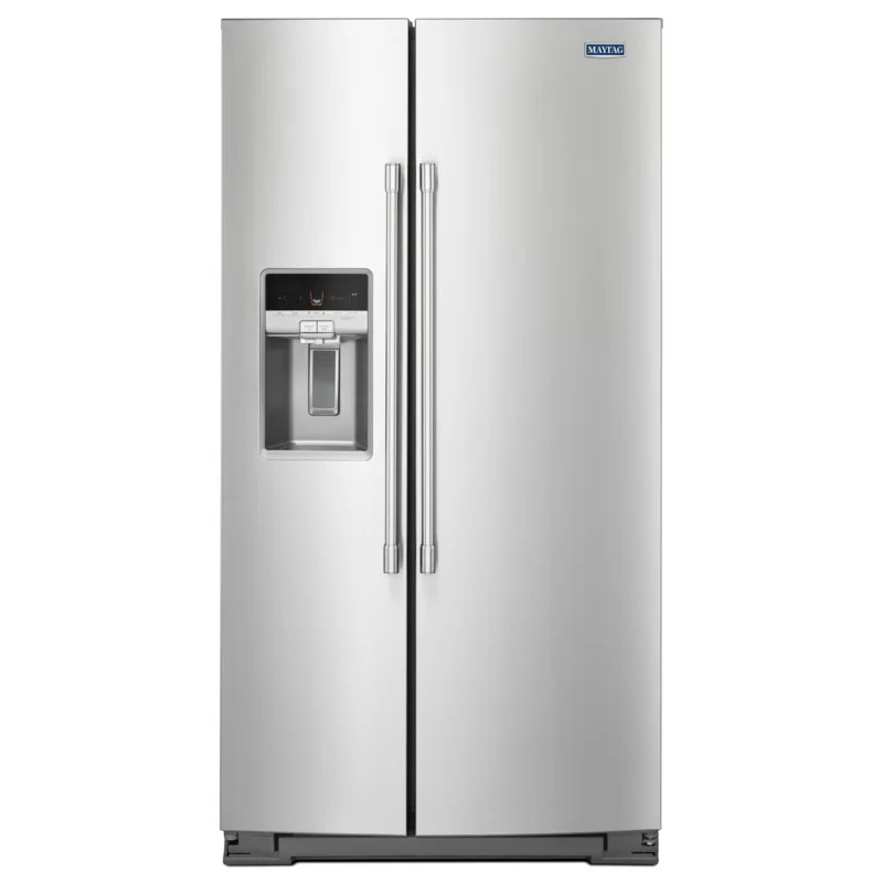 Maytag - 36 Inch 20.6 cu. ft Side by Side Refrigerator in Stainless - MSC21C6MFZ Stainless