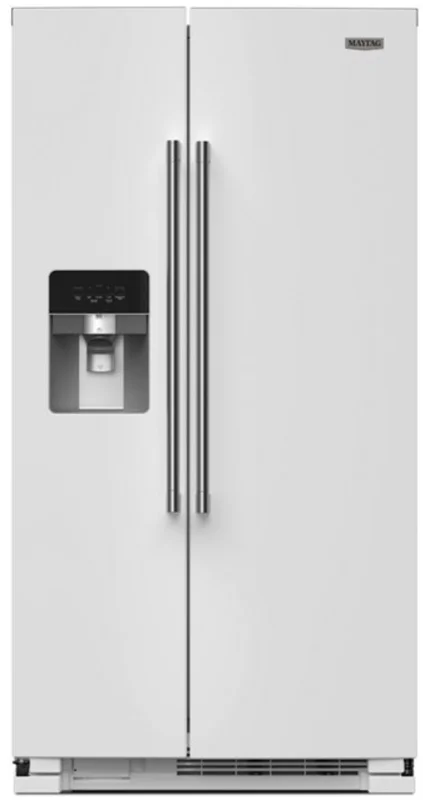 Maytag - 36 Inch 25 cu. ft Side by Side Refrigerator in White - MRSF4036PW White