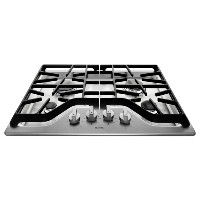 Maytag - 36 Inch Gas Cooktop in Stainless - MGC9536DS Stainless