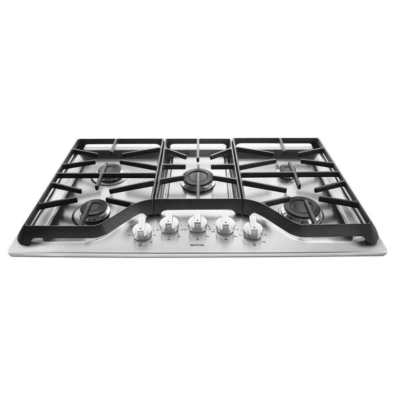 Maytag - 36 inch wide Gas Cooktop in Stainless - MGC7536DS Stainless