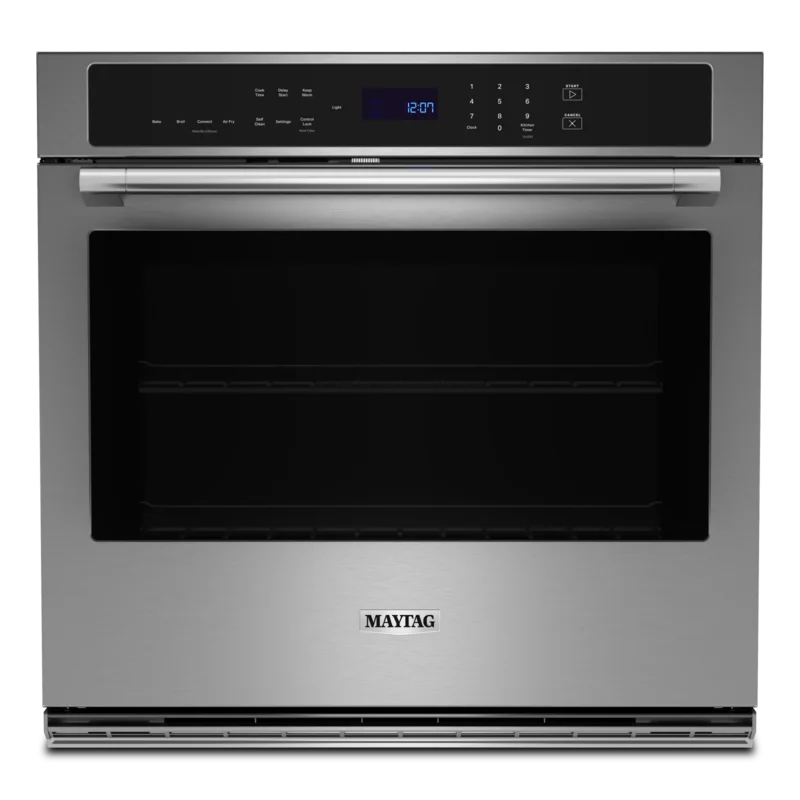 Maytag - 4.3 cu. ft Single Wall Oven in Stainless - MOES6027LZ Stainless