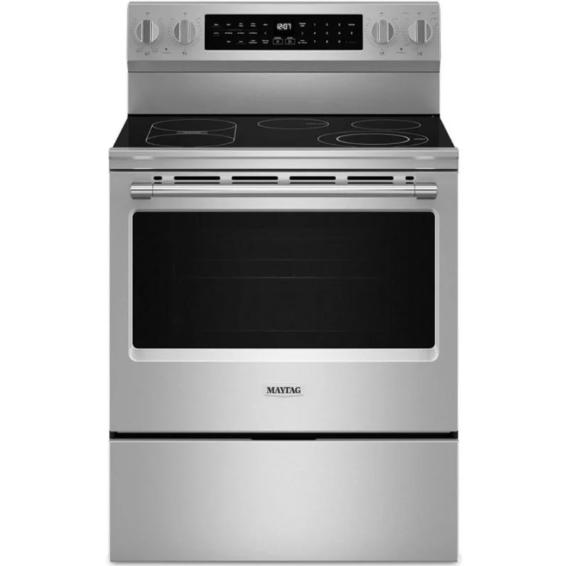 Maytag - 5.3 cu. ft Electric Range in Stainless - YMFES8030RZ Stainless