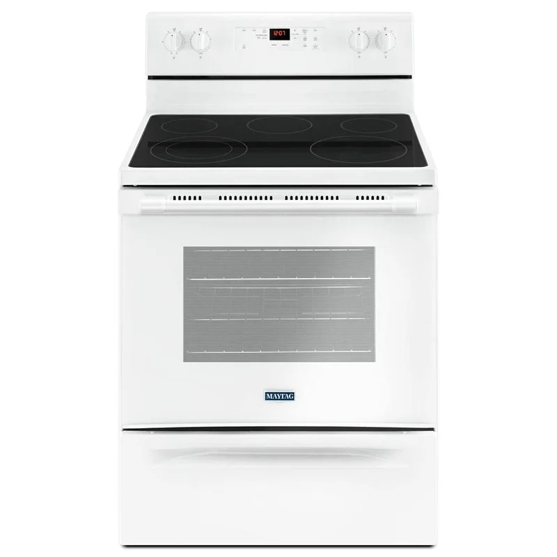 Maytag - 5.3 cu. ft Electric Range in White - YMER6600FW White