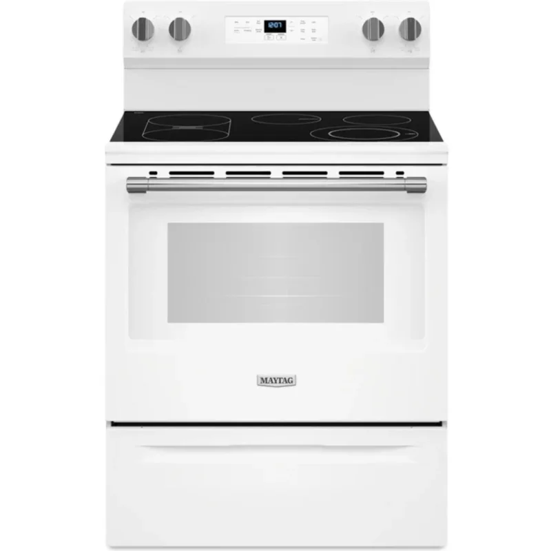 Maytag - 5.3 cu. ft Electric Range in White - YMFES6030RW White