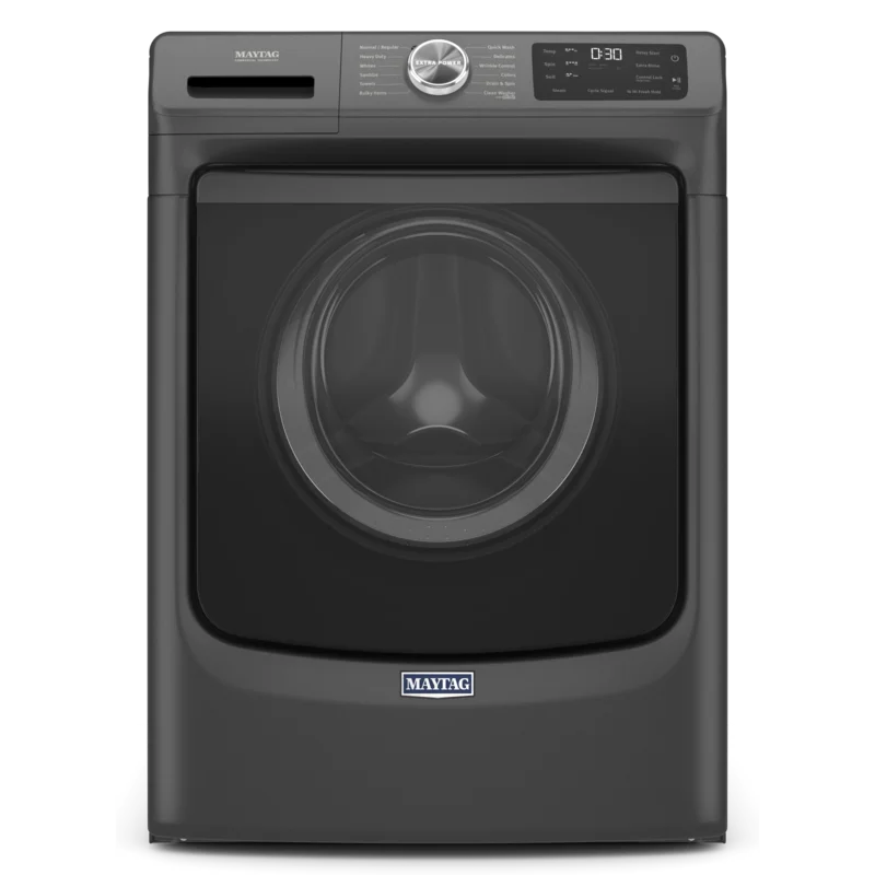 Maytag - 5.5 cu. Ft Front Load Washer in Black - MHW6630MBK Black