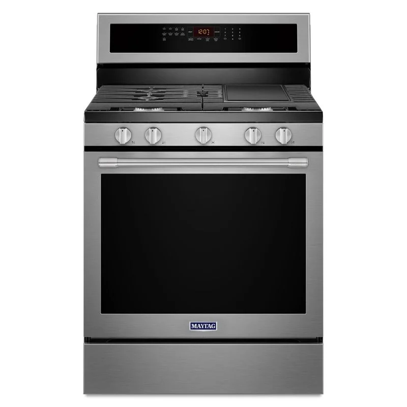 Maytag - 5.8 cu. ft Gas Range in Stainless - MGR8800FZ Stainless
