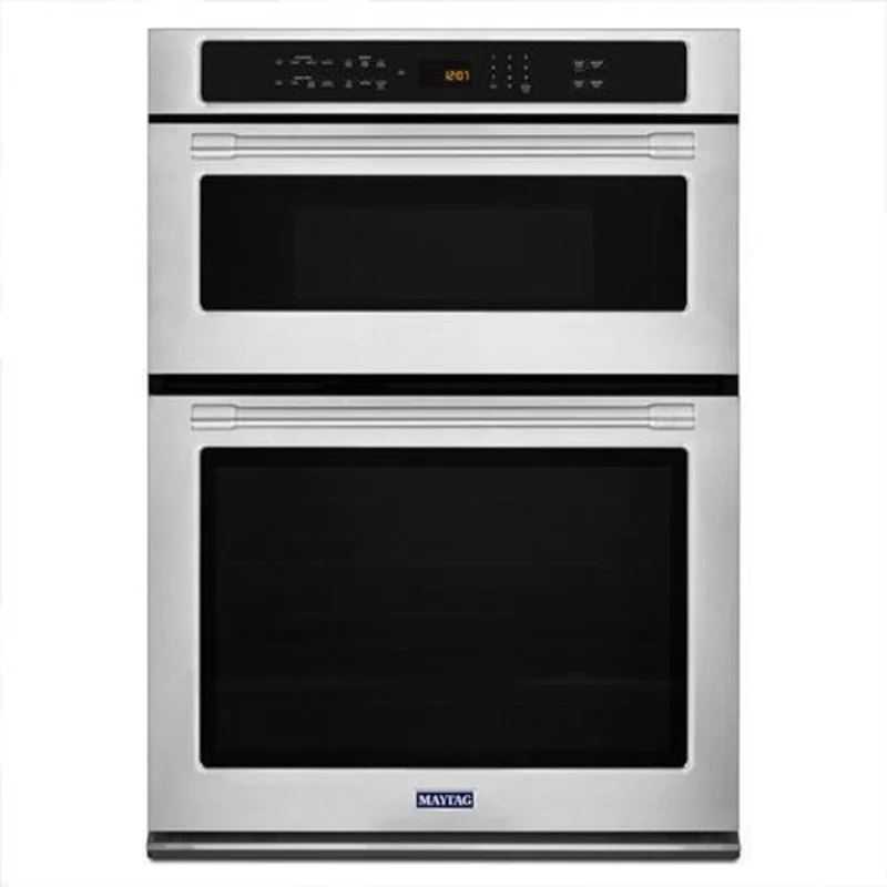 Maytag - 5 cu. ft Combination Wall Oven in Stainless - MMW9730FZ Stainless