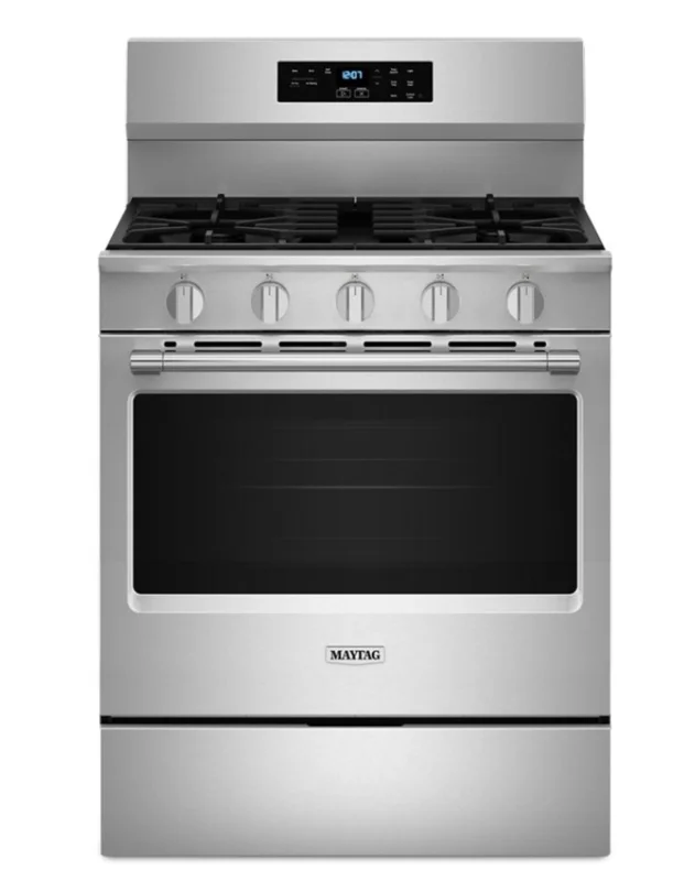 Maytag - 5 cu. ft Gas Range in Stainless - MFGS6030RZ Stainless