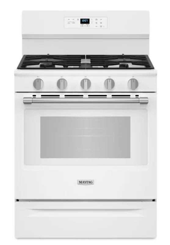 Maytag - 5 cu. ft Gas Range in White - MFGS6030RW White