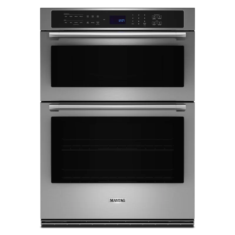 Maytag - 6.4 cu. ft Combination Wall Oven in Stainless - MOEC6030LZ Stainless