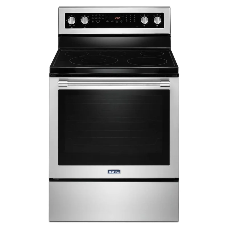 Maytag - 6.4 cu. ft Electric Range in Stainless - YMER8800FZ Stainless