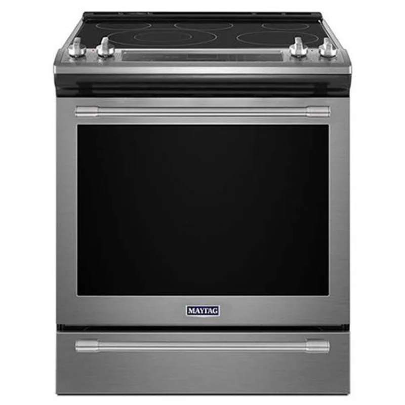 Maytag - 6.4 cu. ft Electric Range in Stainless - YMES8800FZ Stainless