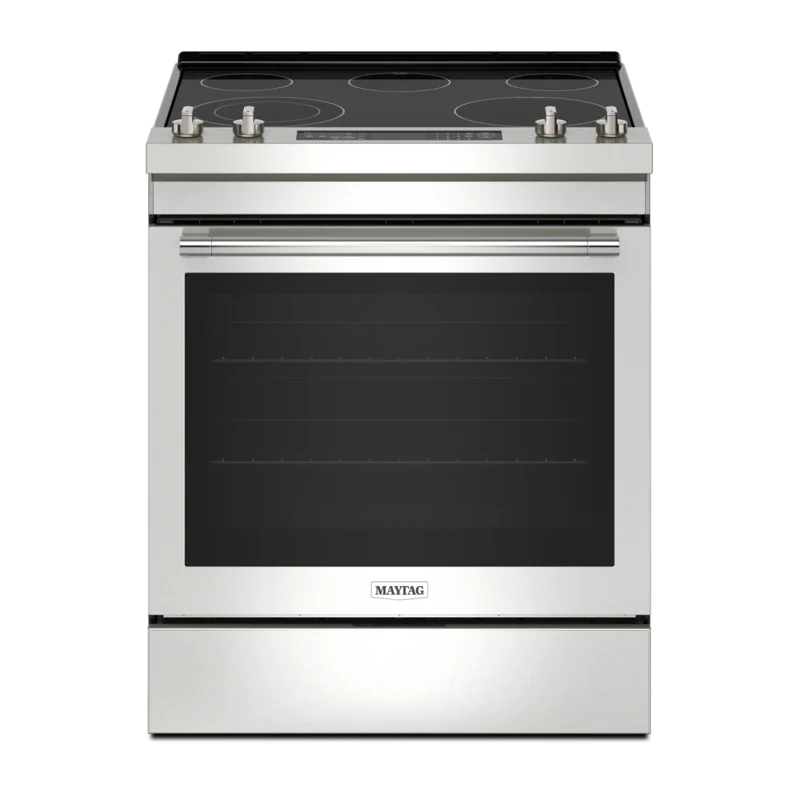 Maytag - 6.4 cu. ft Electric Range in Stainless - YMES8800PZ Stainless