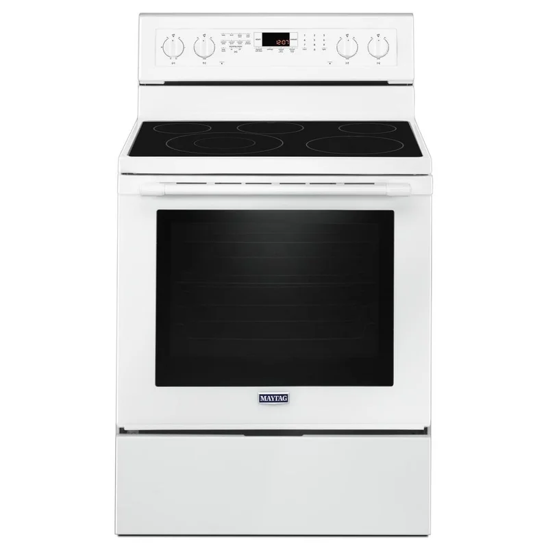 Maytag - 6.4 cu. ft Electric Range in White - YMER8800FW White