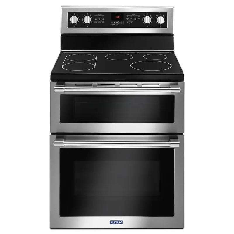 Maytag - 6.7 cu. ft Electric Range in Stainless - YMET8800FZ Stainless