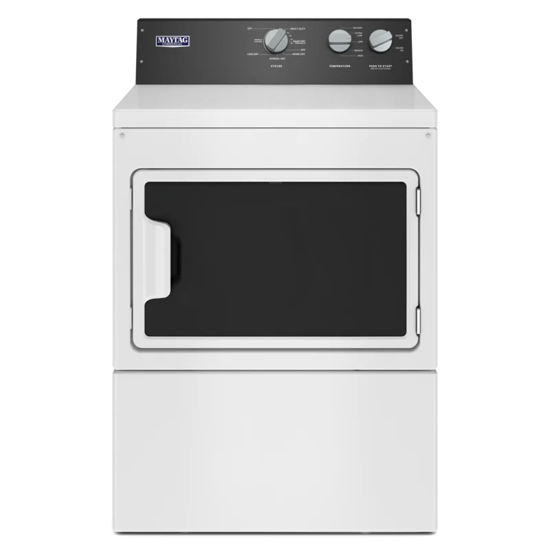 Maytag - 7.4 cu. Ft Commercial Electric Dryer in White - YMEDP586GW White