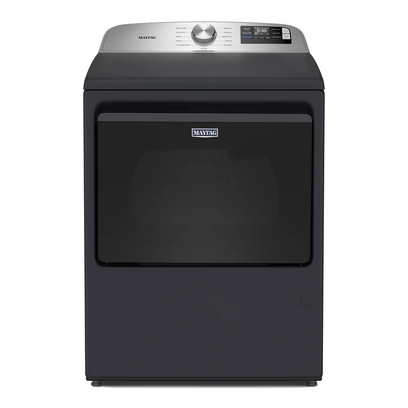 Maytag - 7.4 cu. Ft Vented Electric Dryer in Black - YMED6205RF Black