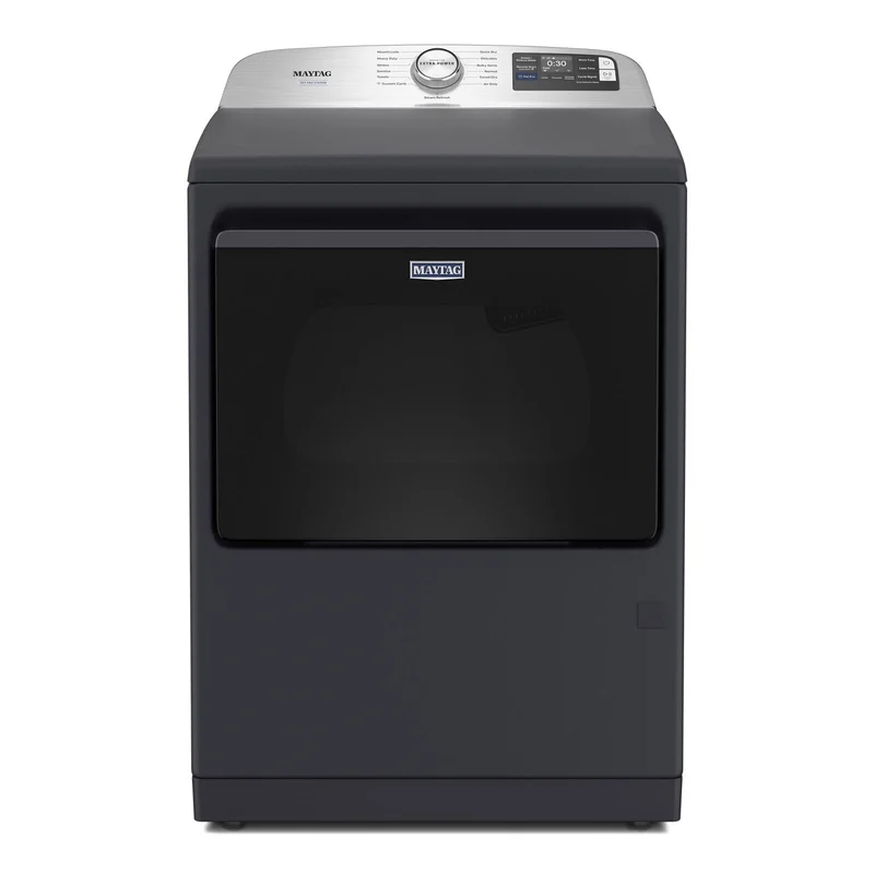 Maytag - 7.4 cu. Ft Vented Electric Dryer in Black - YMED7205RF Black
