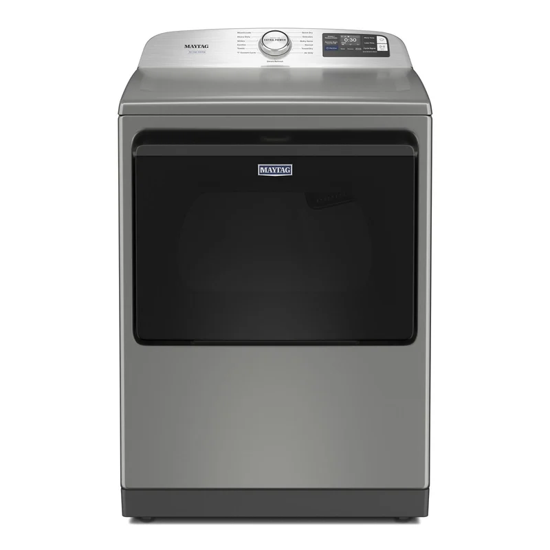 Maytag - 7.4 cu. Ft Vented Electric Dryer in Silver - YMED7205RR Silver